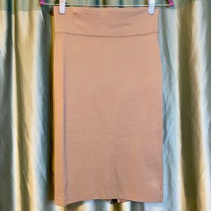 La Bisou beige stretch skirt. Size S.